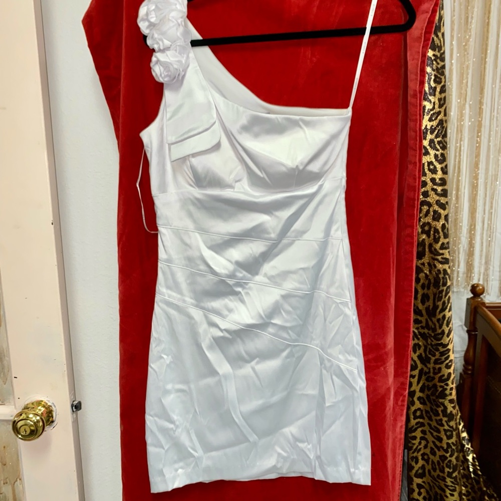 NWT SEXY Satin White Dress
